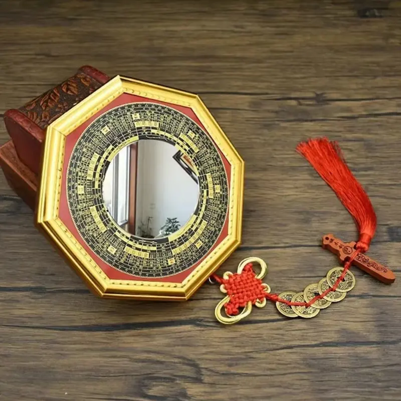 1 - Buddha Bodhis Bagua mirror hanging above front door