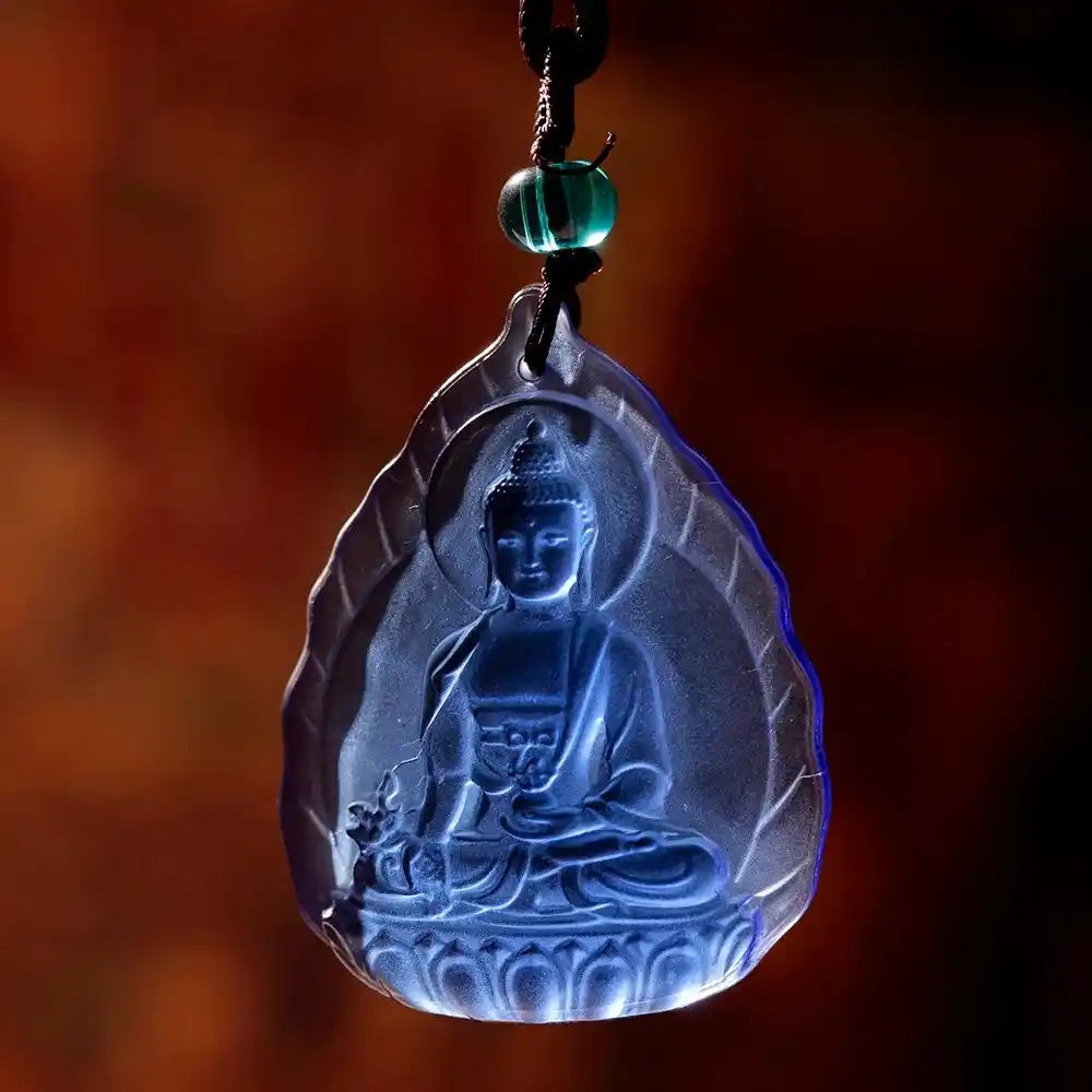 - Buddha Bodhis Carved Buddha Pendant for Mindfulness
