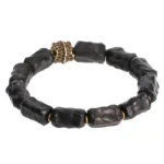 Carved Ebony Armor Bracelet | Wabi Sabi Protection Jewelry 4 - Buddha Bodhis Carved Ebony Armor Bracelet Wabi Sabi Protection Jewelry