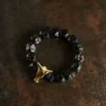 Carved Ebony Bull Bracelet | Strength & Grounding Jewelry 2 - Buddha Bodhis Carved Ebony Bull Bracelet Strength & Grounding Jewelry