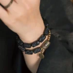 Carved Ebony Evil Eye Bracelet | Ancient Protection Amulet 1 - Buddha Bodhis Carved Ebony Evil Eye Bracelet Ancient Protection Amulet