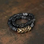 Carved Ebony Evil Eye Bracelet | Ancient Protection Amulet 4 - Buddha Bodhis Carved Ebony Evil Eye Bracelet Ancient Protection Amulet