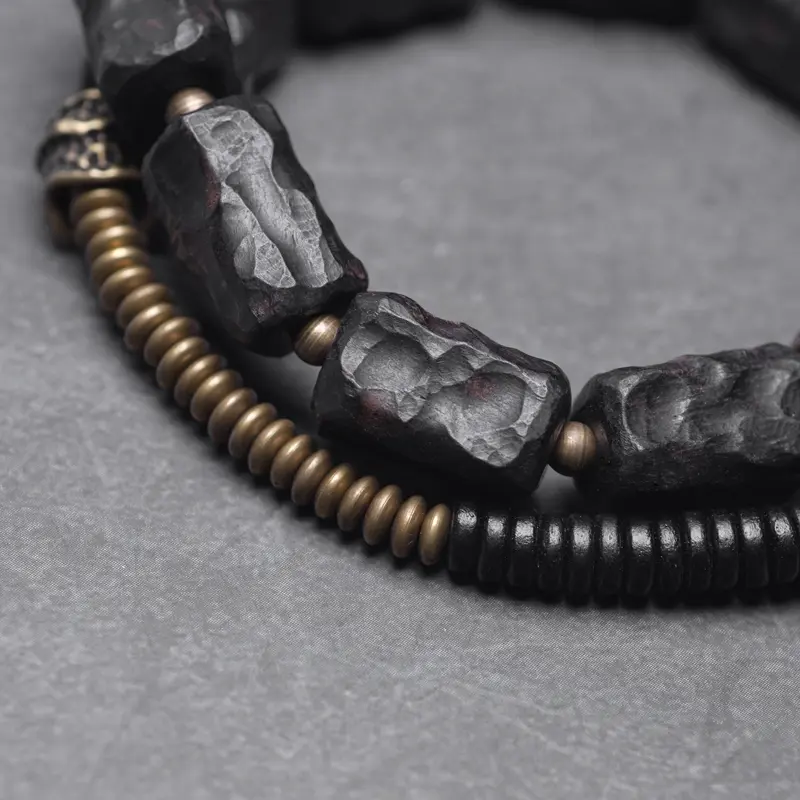 Carved Ebony Spiral Bracelet Wabi Sabi Wrap Jewelry (4) Carved Ebony Spiral Bracelet Wabi Sabi Wrap Jewelry