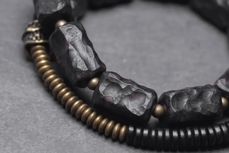 Carved Ebony Spiral Bracelet | Wabi Sabi Wrap Jewelry 6 - Buddha Bodhis Carved Ebony Spiral Bracelet Wabi Sabi Wrap Jewelry