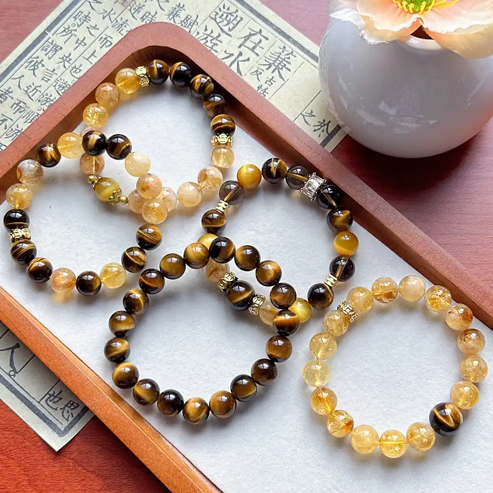 Natural Red Cinnabar God of Wealth Phone Charm | White Agate & Mantra Amulet - Buddha Bodhis Collection of Crystals for Money and Good Luck