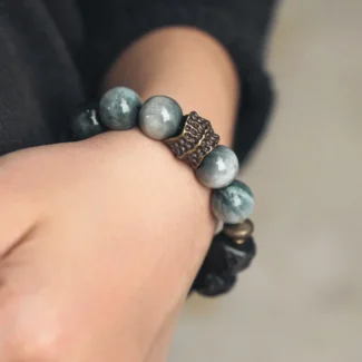 Eagle Eye Stone Bracelet & Ebony Grounded Vision Jewelry