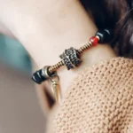 Ebony Spike Bracelet | Spiritual Armor Jewelry 3 - Buddha Bodhis Ebony Spike Bracelet Spiritual Armor Jewelry