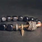 Ebony Spike Bracelet | Spiritual Armor Jewelry 2 - Buddha Bodhis Ebony Spike Bracelet Spiritual Armor Jewelry