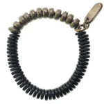 Ebony and Brass Heishi Bracelet | Yin Yang Balance Jewelry 4 - Buddha Bodhis Ebony and Brass Heishi Bracelet Yin Yang Balance Jewelry