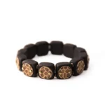Ebony and Brass Shield Bracelet | Spiritual Armor Jewelry 4 - Buddha Bodhis Ebony and Brass Shield Bracelet Spiritual Armor Jewelry