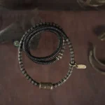 Ebony and Brass Wrap Bracelet | Wabi Sabi Grounding Jewelry 3 - Buddha Bodhis Ebony and Brass Wrap Bracelet Wabi Sabi Grounding Jewelry