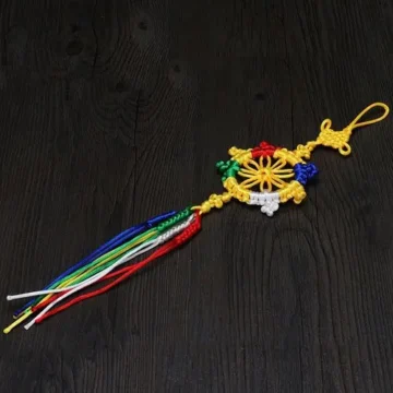 Natural 12mm Gold Sheen Obsidian Bracelet | Wealth Magnet & Protection 2 - Buddha Bodhis Endless Knot Pendant for Eternal Love