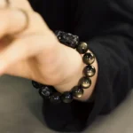 Golden Obsidian Ebony Bracelet | Grounded Vision Jewelry 1 - Buddha Bodhis Golden Obsidian Ebony Bracelet Grounded Vision Jewelry