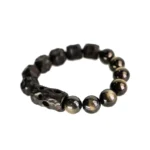 Golden Obsidian Ebony Bracelet | Grounded Vision Jewelry 4 - Buddha Bodhis Golden Obsidian Ebony Bracelet Grounded Vision Jewelry