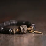 Hand-Carved Ebony Bracelet | Spiritual Armor Jewelry 3 - Buddha Bodhis Hand-Carved Ebony Bracelet Spiritual Armor Jewelry