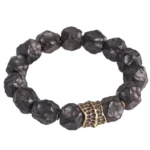 Hand-Carved Ebony Bracelet | Spiritual Armor Jewelry 4 - Buddha Bodhis Hand-Carved Ebony Bracelet Spiritual Armor Jewelry