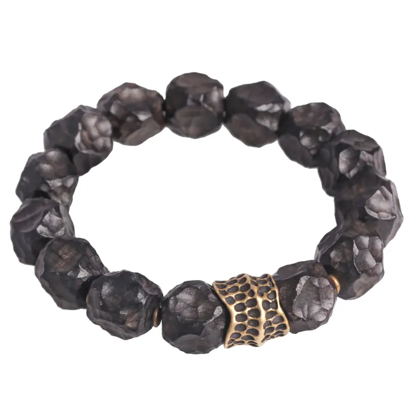 Hand-Carved Ebony Bracelet Spiritual Armor Jewelry (5) Hand-Carved Ebony Bracelet Spiritual Armor Jewelry