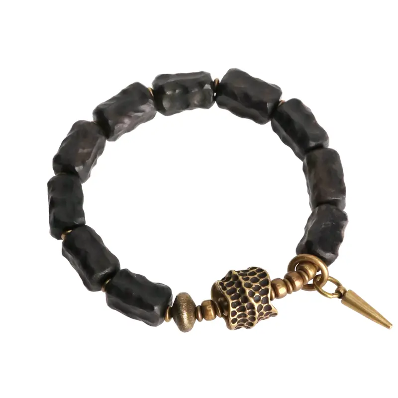 Hand-Carved Ebony Bracelet Spiritual Armor Jewelry (5) Hand-Carved Ebony Bracelet Spiritual Armor Jewelry