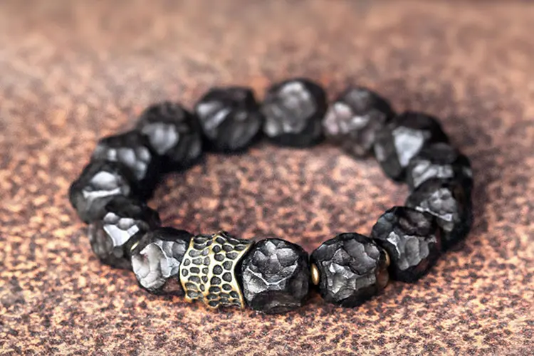 Hand-Carved Ebony Bracelet | Spiritual Armor Jewelry 5 - Buddha Bodhis Hand-Carved Ebony Bracelet Spiritual Armor Jewelry