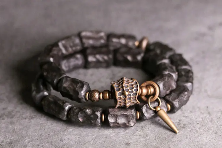 Hand-Carved Ebony Bracelet | Spiritual Armor Jewelry 5 - Buddha Bodhis Hand-Carved Ebony Bracelet Spiritual Armor Jewelry