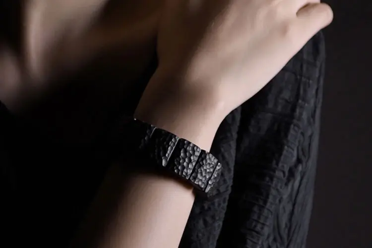 Hand-Carved Ebony Bracelet | Wabi Sabi Grounding Jewelry 7 - Buddha Bodhis Hand-Carved Ebony Bracelet Wabi Sabi Grounding Jewelry