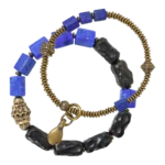 Lapis Lazuli Ebony Bracelet Set | Grounded Wisdom 4 - Buddha Bodhis Lapis Lazuli Ebony Bracelet Set Grounded Wisdom