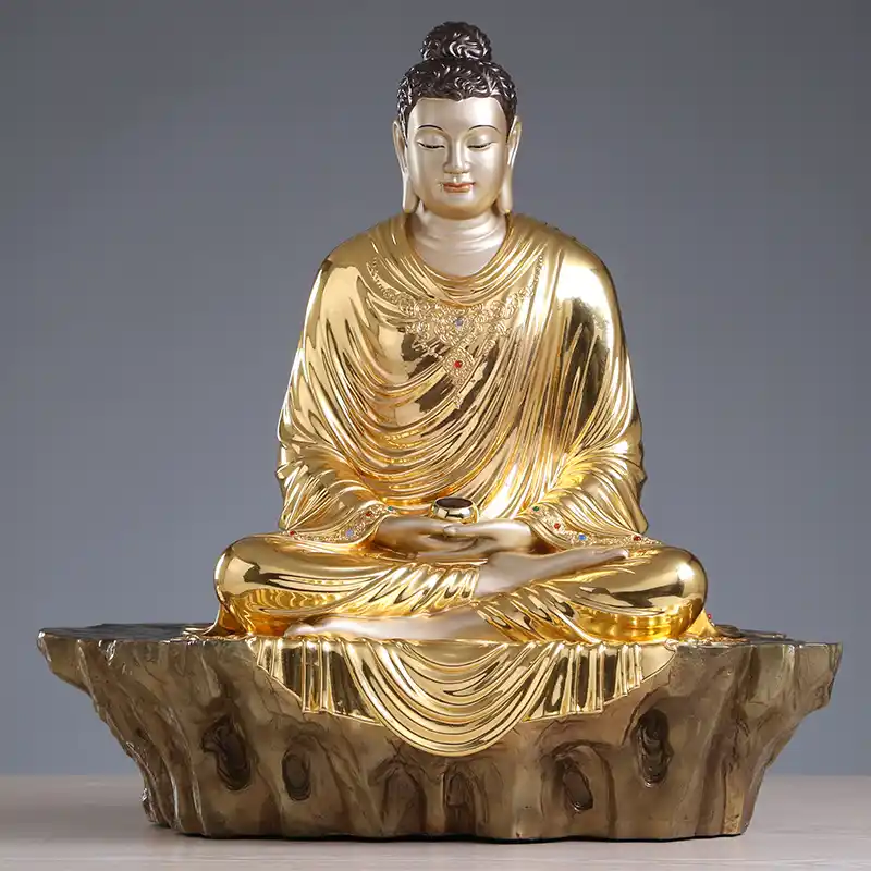 - Buddha Bodhis Meditating Shakyamuni Buddha Statue in Garden