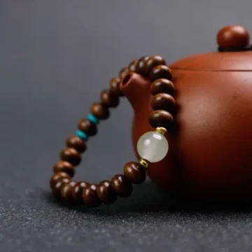 Handcrafted Indonesian Rosewood Cat Ear Comb | Scalp Gua Sha & Meridian Massage Tool 2 - Buddha Bodhis Natural Red Rosewood Mala Beads for Compassion