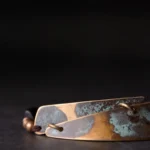 Patinated Brass Ebony Bracelet | Wabi Sabi Armor Jewelry 3 - Buddha Bodhis Patinated Brass Ebony Bracelet Wabi Sabi Armor Jewelry