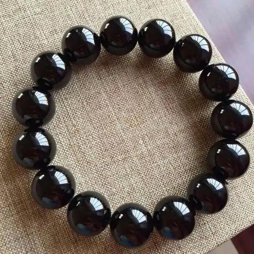 Dainty Natural 2mm Black Tourmaline Square Bead Bracelet | Minimalist Protection - Buddha Bodhis Raw Black Tourmaline Stone for EMF Protection