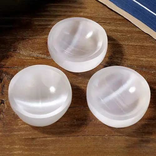 Natural Moroccan Selenite Ox Bowl | Crystal Cleansing & Charging Plate 1 - Buddha Bodhis Selenite Tower Placed in Living Room