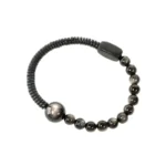 Silver Sheen Obsidian Bracelet & Ebony | Cosmic Grounding 4 - Buddha Bodhis Silver Sheen Obsidian Bracelet & Ebony Cosmic Grounding