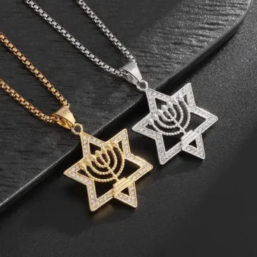 1 - Buddha Bodhis Star of David Pendant for Protection