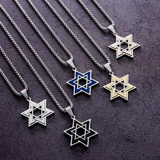 - Buddha Bodhis Star of David Pendant for Protection