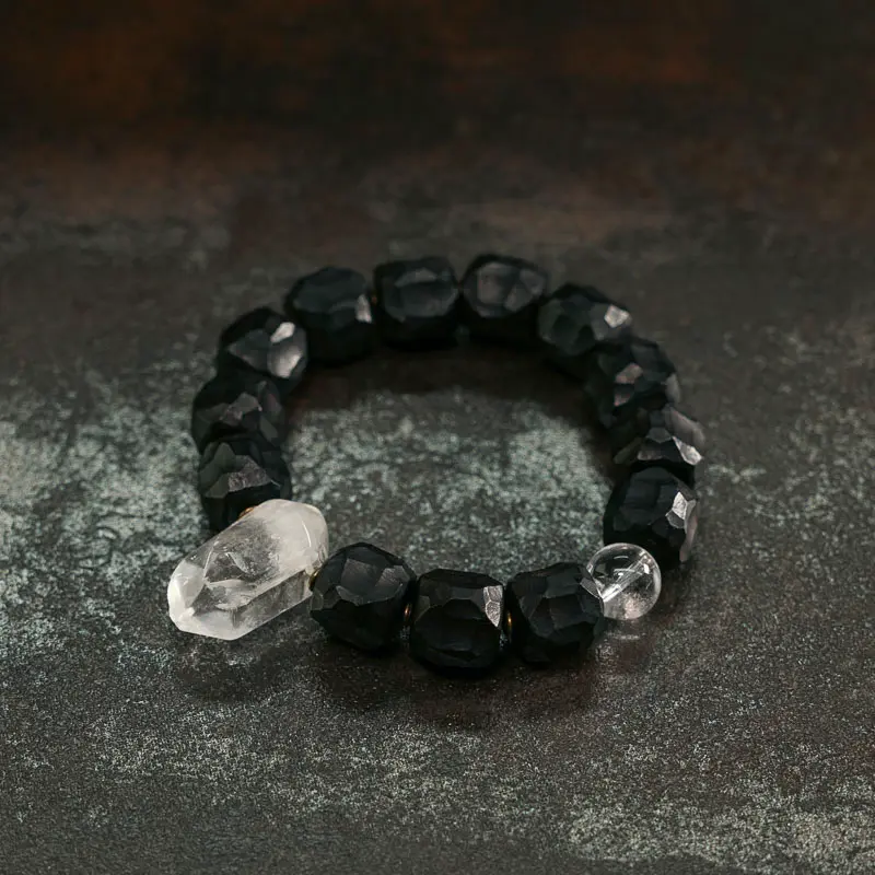 The Alchemist's Jewel A Carved Ebony And Quartz Bracelet (4) The Alchemist's Jewel A Carved Ebony And Quartz Bracelet