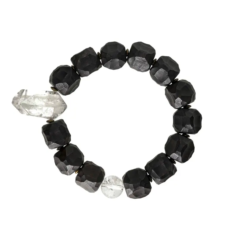 The Alchemist's Jewel A Carved Ebony And Quartz Bracelet (5) The Alchemist's Jewel A Carved Ebony And Quartz Bracelet