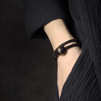 The Center of All Things A Minimalist Ebony Bracelet