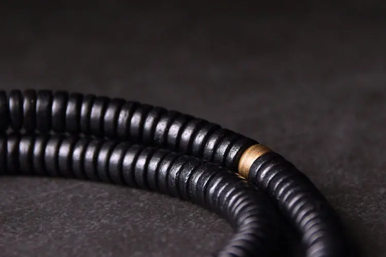 The Foundation Coil: A Wabi Sabi Ebony Brass Bracelet 5 - Buddha Bodhis The Foundation Coil A Wabi Sabi Ebony & Brass Bracelet