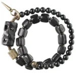The Guardian's Path: A Carved Ebony And Onyx Bracelet 4 - Buddha Bodhis The Guardian's Path A Carved Ebony And Onyx Bracelet