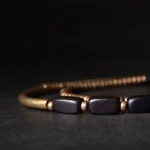 The Path & The Pillar: An Ebony and Brass Bracelet Set 3 - Buddha Bodhis The Path & The Pillar An Ebony and Brass Bracelet Set
