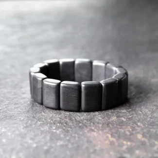 The Sacred Foundation An Architectural Ebony Bracelet