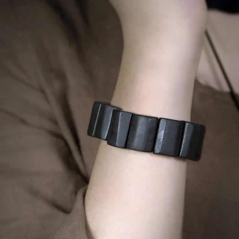 The Sacred Foundation An Architectural Ebony Bracelet (2) The Sacred Foundation An Architectural Ebony Bracelet