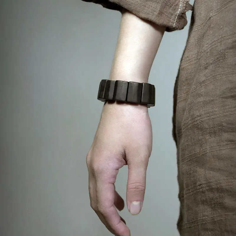 The Sacred Foundation An Architectural Ebony Bracelet (3) The Sacred Foundation An Architectural Ebony Bracelet