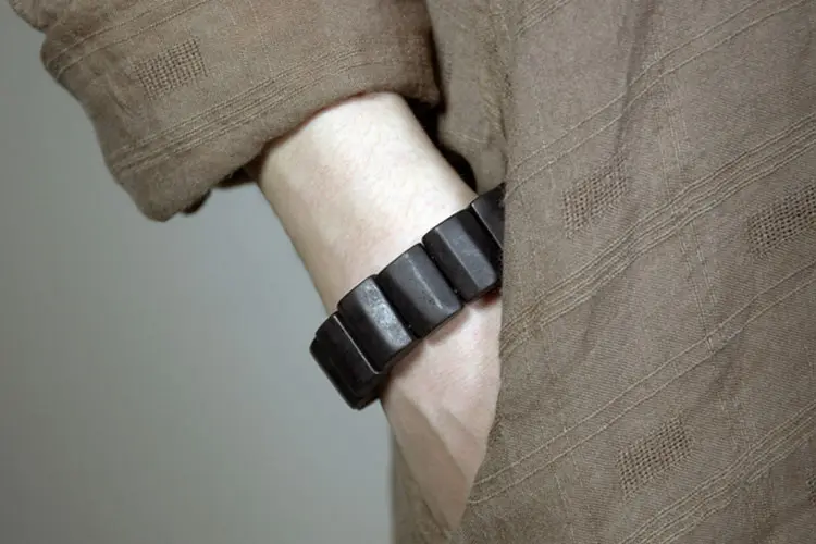 The Sacred Foundation: An Architectural Ebony Bracelet 7 - Buddha Bodhis The Sacred Foundation An Architectural Ebony Bracelet