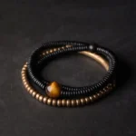 The Ultimate Grounding Duo: Tiger's Eye and Ebony Bracelet Set - Buddha Bodhis The Ultimate Grounding Duo Tiger's Eye and Ebony Bracelet Set