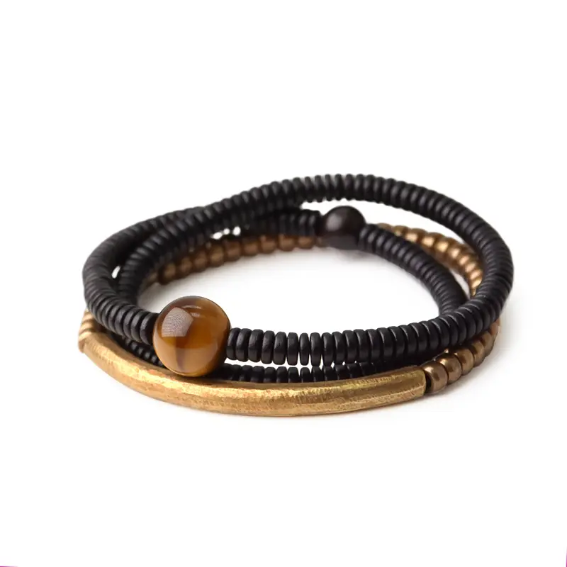 The Ultimate Grounding Duo Tiger's Eye and Ebony Bracelet Set (5) The Ultimate Grounding Duo Tiger's Eye and Ebony Bracelet Set