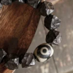 The Wabi Sabi Eye: A Carved Ebony Dzi Bracelet 3 - Buddha Bodhis The Wabi Sabi Eye A Carved Ebony Dzi Bracelet