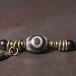 Three-Eyed Dzi Bead Bracelet | Tibetan Protection Mala 2 - Buddha Bodhis Three-Eyed Dzi Bead Bracelet Tibetan Protection Mala