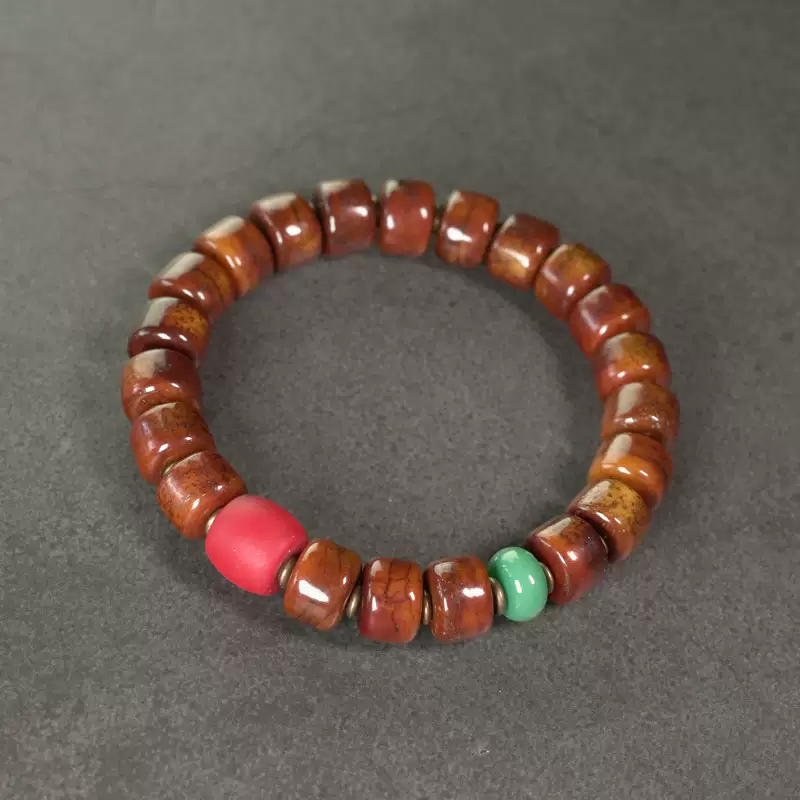 Ebony and Yak Bone Bracelet | Tibetan Grounding Jewelry - Buddha Bodhis Tibetan yak bone bracelet