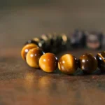 Tiger's Eye and Ebony Arrowhead Bracelet | Grounded Action 2 - Buddha Bodhis Tiger's Eye and Ebony Arrowhead Bracelet Grounded Action